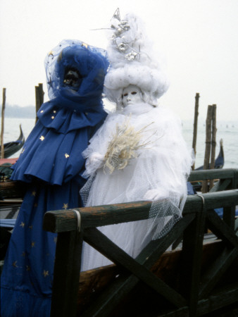 Blue And White, Carnevale, Venice by Eloise Patrick Pricing Limited Edition Print image