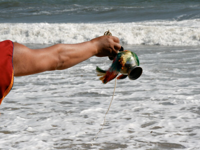 Sand Returns To The Sea, Santa Barbara Sand Mandala by Eloise Patrick Pricing Limited Edition Print image