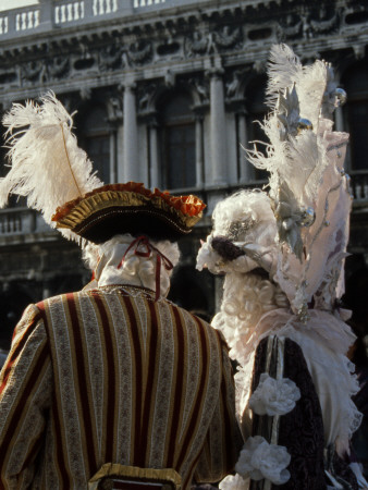Carneval Couple With Feathers by Eloise Patrick Pricing Limited Edition Print image