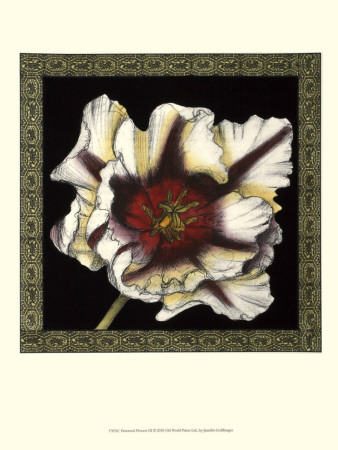 Patterned Flowers Iii by Jennifer Goldberger Pricing Limited Edition Print image