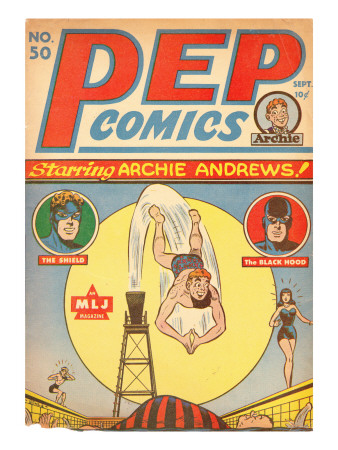 Archie Comics Retro: Pep Comic Book Cover #50 (Aged) by Harry Sahle Pricing Limited Edition Print image