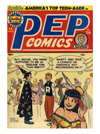 Archie Comics Retro: Pep Comic Book Cover #79 (Aged) by Bob Montana Pricing Limited Edition Print image