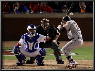 San Francisco Giants V Texas Rangers, Game 3: Freddy Sanchez by Christian Petersen Pricing Limited Edition Print image