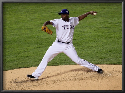 San Francisco Giants V Texas Rangers, Game 4: Darren Oliver by Stephen Dunn Pricing Limited Edition Print image