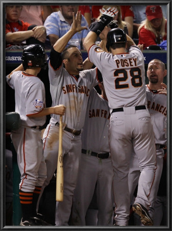 San Francisco Giants V Texas Rangers, Game 4: Buster Posey by Christian Petersen Pricing Limited Edition Print image