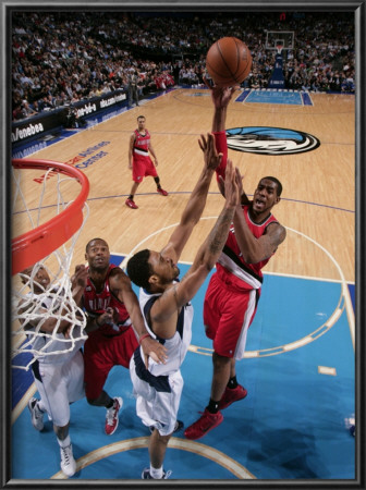 Portland Trail Blazers V Dallas Mavericks: Lamarcus Aldridge And Tyson Chandler by Glenn James Pricing Limited Edition Print image