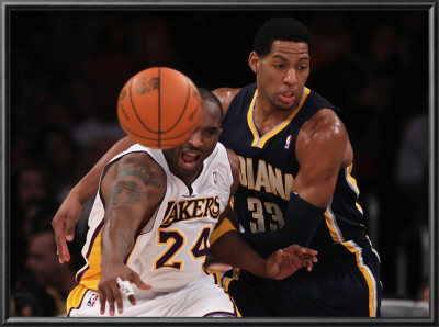 Indiana Pacers V Los Angeles Lakers: Danny Granger And Kobe Bryant by Jeff Gross Pricing Limited Edition Print image