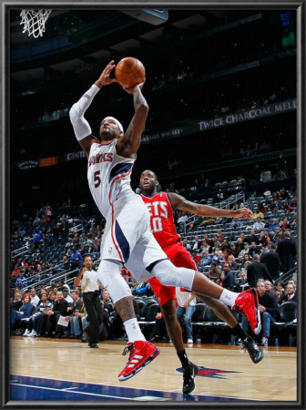 New Jersey Nets V Atlanta Hawks: Damion James And Josh Smith by Kevin Cox Pricing Limited Edition Print image