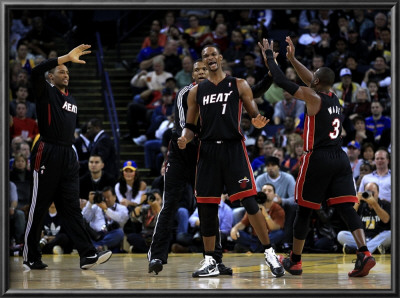 Miami Heat V Golden State Warriors: Chris Bosh by Ezra Shaw Pricing Limited Edition Print image