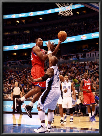 Philadelphia 76Ers V Orlando Magic: Elton Brand And Quentin Richardson by Sam Greenwood Pricing Limited Edition Print image