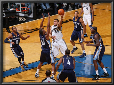 Memphis Grizzlies V Washington Wizards: Javale Mcgee And Darrell Arthur by Ned Dishman Pricing Limited Edition Print image