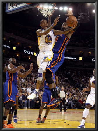 New York Knicks V Golden State Warriors: Monta Ellis And Ronny Turiaf by Ezra Shaw Pricing Limited Edition Print image