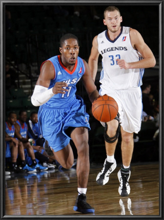 Tulsa 66Ers V Texas Legends: Jerome Dyson And Matt Rogers by Layne Murdoch Pricing Limited Edition Print image