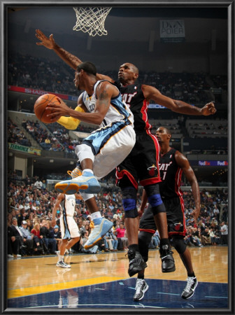 Miami Heat V Memphis Grizzlies: Mike Conley And Jerry Stackhouse by Joe Murphy Pricing Limited Edition Print image