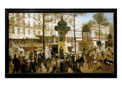 Sketch For A Panorama Of Boulevard Montmartre by Andre Gill Pricing Limited Edition Print image