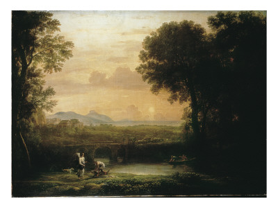 Landscape With Tobias And The Angel by Claude Lorrain Pricing Limited Edition Print image