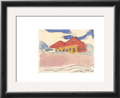 House On The Beach, C.1910 by Max Pechstein Pricing Limited Edition Print image