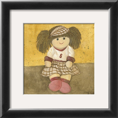 Doll With Brown Hair And Pigtails by Alba Galan Pricing Limited Edition Print image