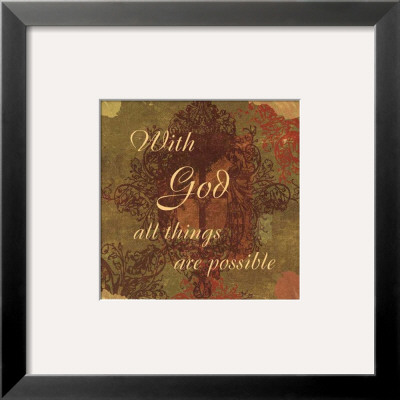 Words To Live By: With God by Marilu Windvand Pricing Limited Edition Print image