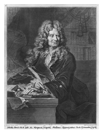 Portrait Of Nicolas Boileau, Known As Boileau-Despreaux, 1706 by Hyacinthe Rigaud Pricing Limited Edition Print image