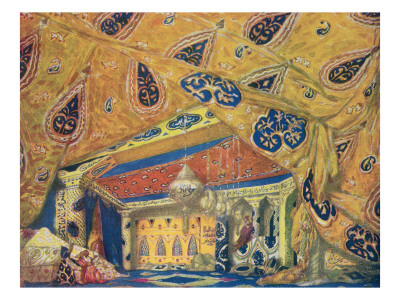 A Scheherazade Salon by Leon Bakst Pricing Limited Edition Print image