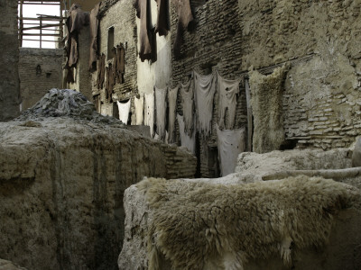 Pelts Hanging, Morocco by Pietro Simonetti Pricing Limited Edition Print image