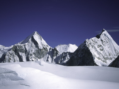 View Of Mount Lingtren And Khumbutse, Nepal by Michael Brown Pricing Limited Edition Print image