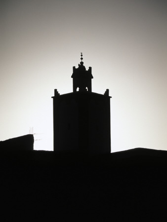 Silhouette Of Tower, Morocco by Michael Brown Pricing Limited Edition Print image