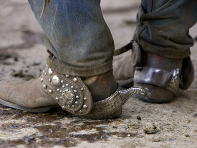 Cowboy's Spurs. Sombrero Ranch, Craig, Colorado by Carol Walker Pricing Limited Edition Print image