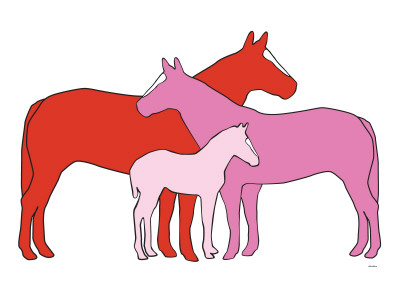 Pink Herd by Avalisa Pricing Limited Edition Print image