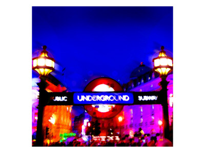 Piccadilly Circus Tube, London by Tosh Pricing Limited Edition Print image
