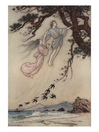 The Wind In The Pine Tree by Warwick Goble Pricing Limited Edition Print image