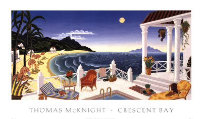 Crescent Bay by Thomas Mcknight Pricing Limited Edition Print image