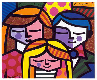 Family by Romero Britto Pricing Limited Edition Print image