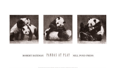 Pandas At Play by Robert Bateman Pricing Limited Edition Print image