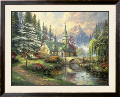 Dogwood Chapel by Thomas Kinkade Pricing Limited Edition Print image