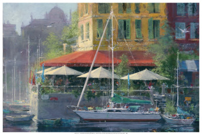 Dockside Cafe by James Coleman Pricing Limited Edition Print image