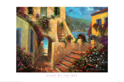 Steps By The Bay by James Coleman Pricing Limited Edition Print image