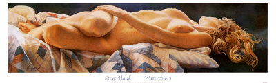 Reclining Nude by Steve Hanks Pricing Limited Edition Print image