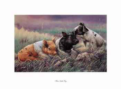 Three Little Pigs by Wanda Mumm Pricing Limited Edition Print image