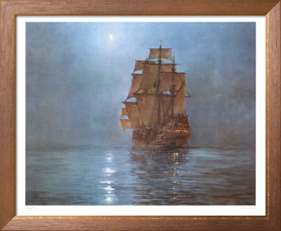 Crescent Moon by Montague Dawson Pricing Limited Edition Print image