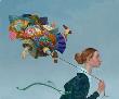 Poofy Guy Short Leash by James Christensen Limited Edition Print