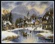 Winter In Village by Dennis Patrick Lewan Limited Edition Pricing Art Print