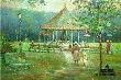 Carousel In Park by L Gordon Limited Edition Pricing Art Print