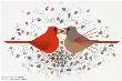 Cardinal Courtship by Charles Harper Limited Edition Print