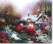 Eve Swanbrk Cot by Thomas Kinkade Limited Edition Print