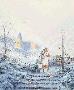 Blue Cottage by Thomas Kinkade Limited Edition Print