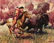 Buffalo Hunt by Mort Kunstler Limited Edition Pricing Art Print