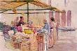 Fruit Market Vendor by Timothy J Clark Limited Edition Pricing Art Print
