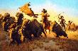 Splitting Herd by Frank Mccarthy Limited Edition Print